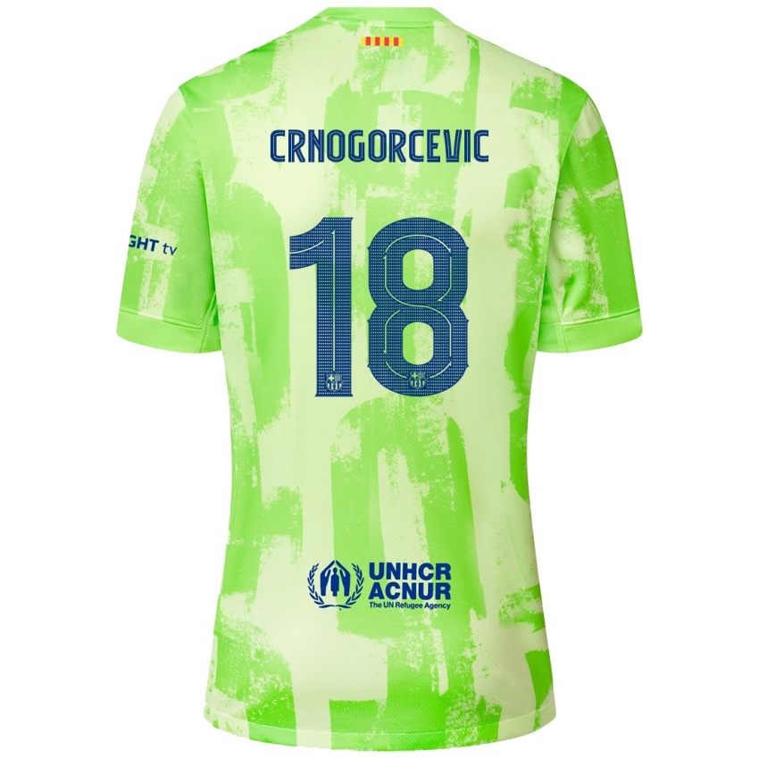 Criança Camisola Ana-Maria Crnogorcevic #18 Lima Terceiro 2024/25 Camisa Brasil