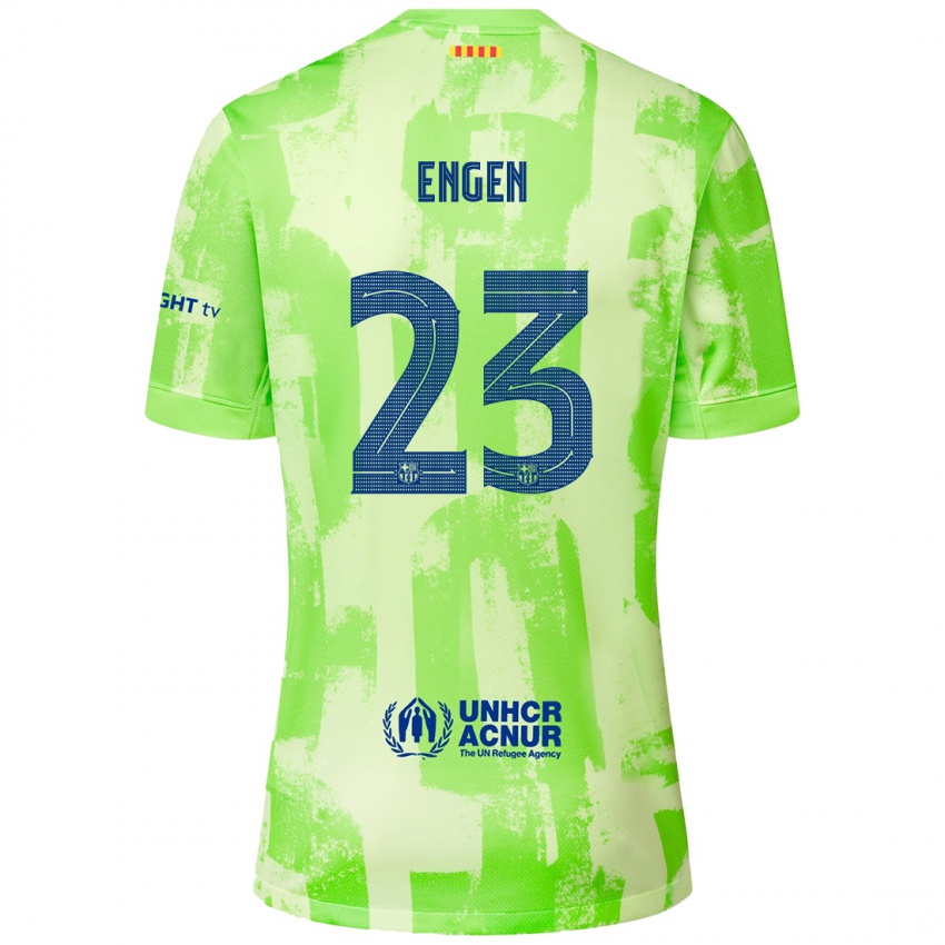 Criança Camisola Ingrid Engen #23 Lima Terceiro 2024/25 Camisa Brasil