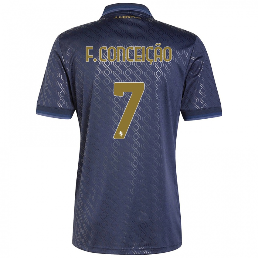 Criança Camisola Francisco Conceição #7 Azul-Marinho Terceiro 2024/25 Camisa Brasil