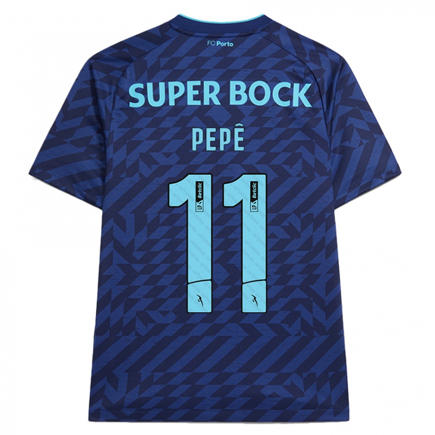 Criança Camisola Pepê #11 Azul-Marinho Terceiro 2024/25 Camisa Brasil