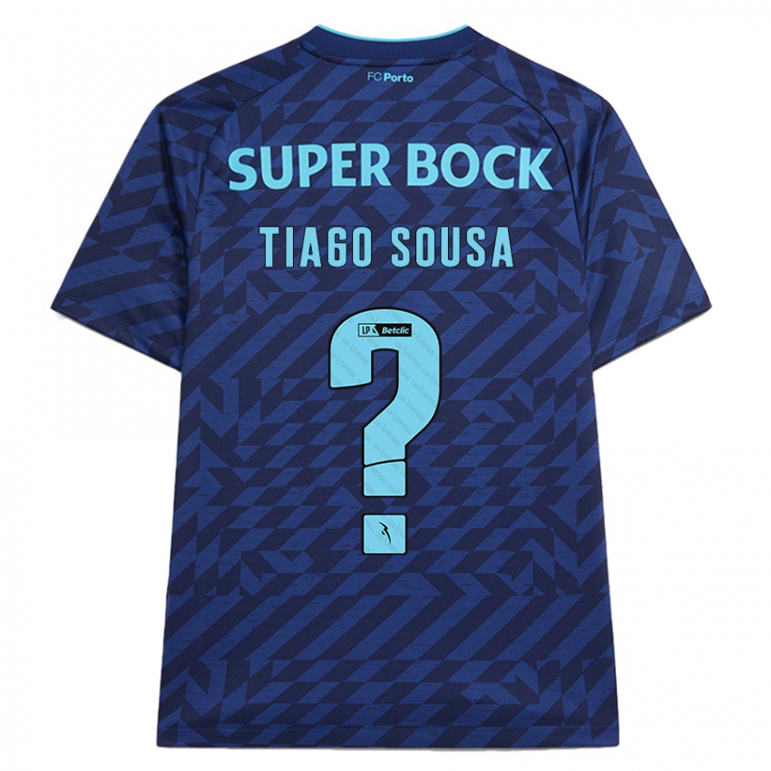 Criança Camisola Tiago Sousa #0 Azul-Marinho Terceiro 2024/25 Camisa Brasil