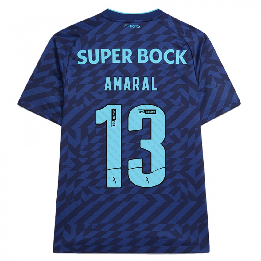 Criança Camisola Fábio Amaral #13 Azul-Marinho Terceiro 2024/25 Camisa Brasil