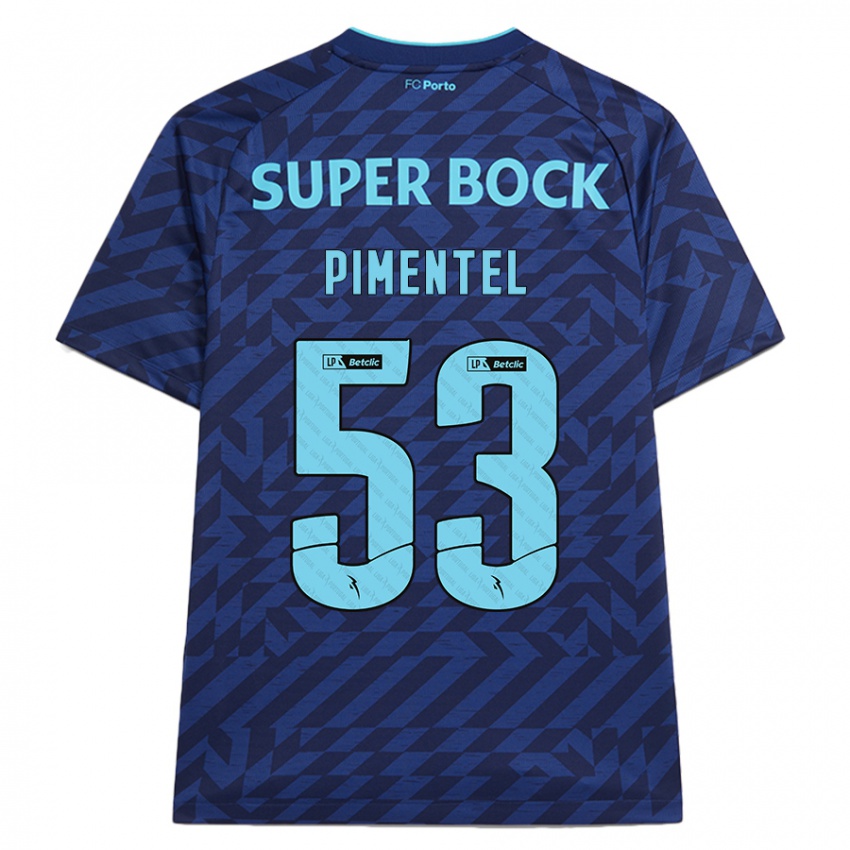 Criança Camisola Eric Pimentel #53 Azul-Marinho Terceiro 2024/25 Camisa Brasil