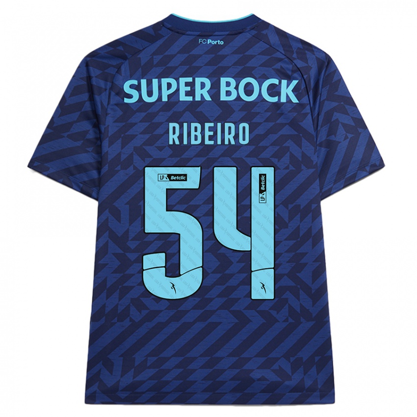 Criança Camisola António Ribeiro #54 Azul-Marinho Terceiro 2024/25 Camisa Brasil