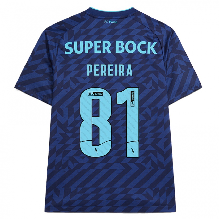 Criança Camisola Martim Pereira #81 Azul-Marinho Terceiro 2024/25 Camisa Brasil