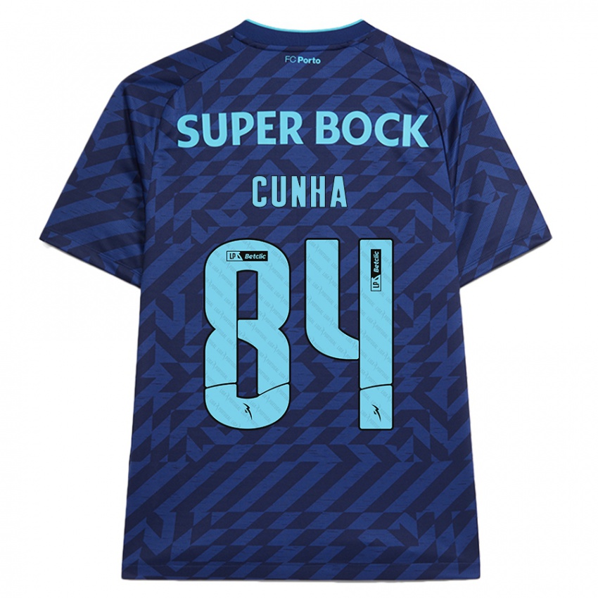 Criança Camisola Martim Cunha #84 Azul-Marinho Terceiro 2024/25 Camisa Brasil