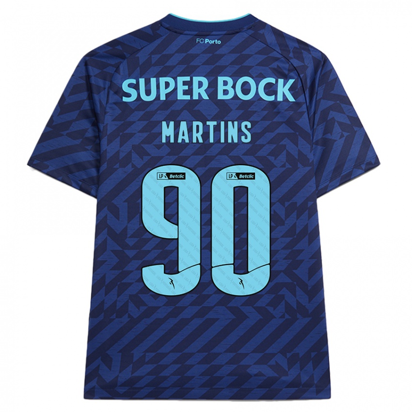 Criança Camisola Gil Martins #90 Azul-Marinho Terceiro 2024/25 Camisa Brasil