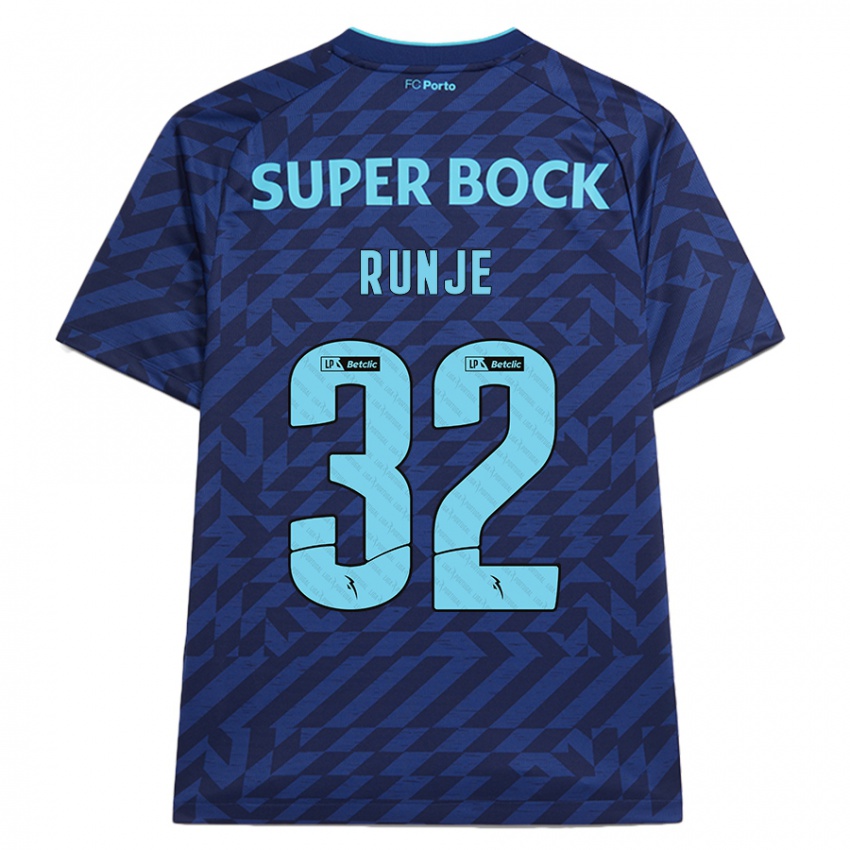 Criança Camisola Roko Runje #32 Azul-Marinho Terceiro 2024/25 Camisa Brasil