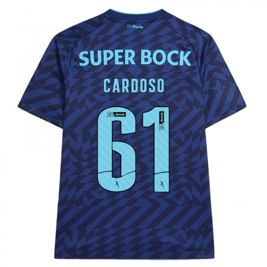 Criança Camisola Ivan Cardoso #61 Azul-Marinho Terceiro 2024/25 Camisa Brasil