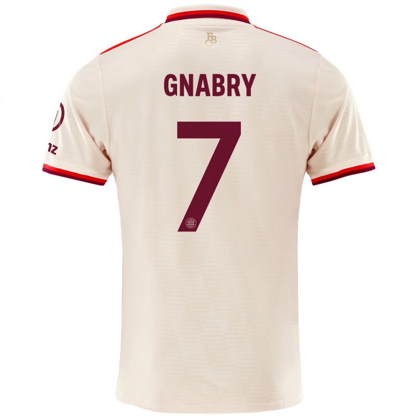 Criança Camisola Serge Gnabry #7 Linho Terceiro 2024/25 Camisa Brasil