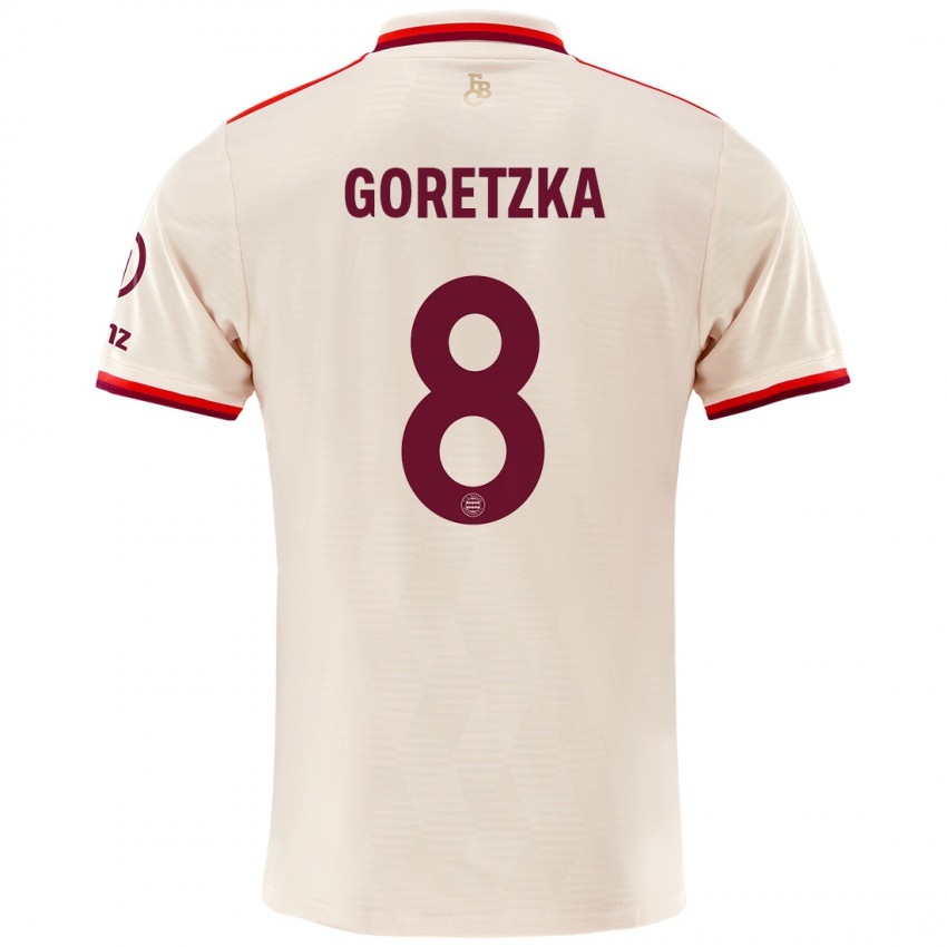 Criança Camisola Leon Goretzka #8 Linho Terceiro 2024/25 Camisa Brasil