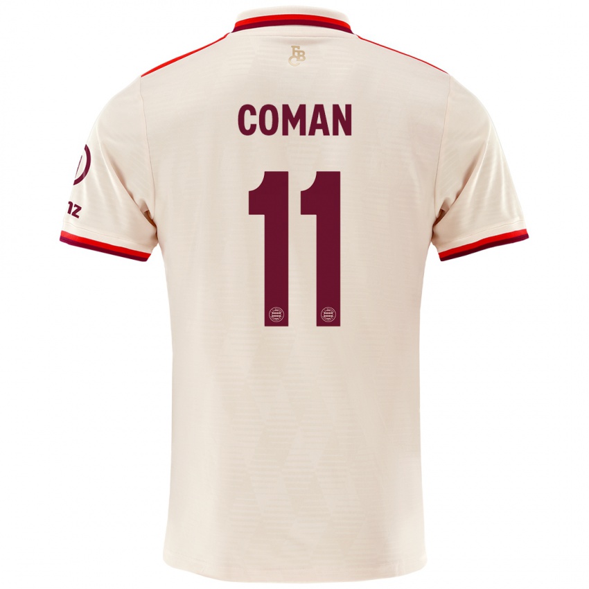 Criança Camisola Kingsley Coman #11 Linho Terceiro 2024/25 Camisa Brasil