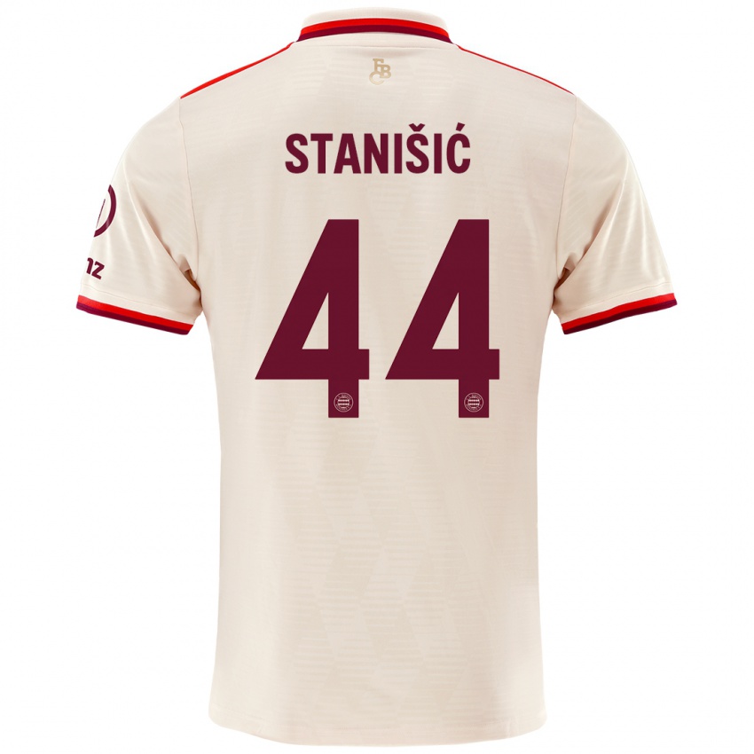 Criança Camisola Josip Stanisic #44 Linho Terceiro 2024/25 Camisa Brasil