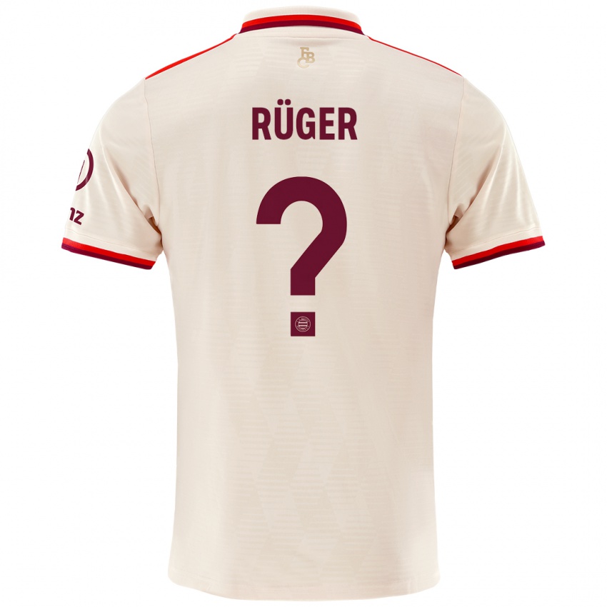 Criança Camisola Kurt Rüger #0 Linho Terceiro 2024/25 Camisa Brasil