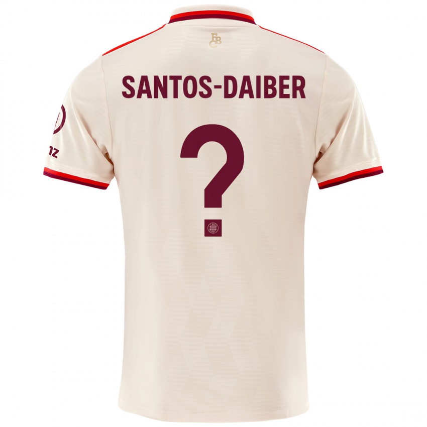 Criança Camisola David Santos-Daiber #0 Linho Terceiro 2024/25 Camisa Brasil