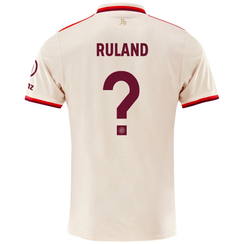 Criança Camisola Leonard Ruland #0 Linho Terceiro 2024/25 Camisa Brasil