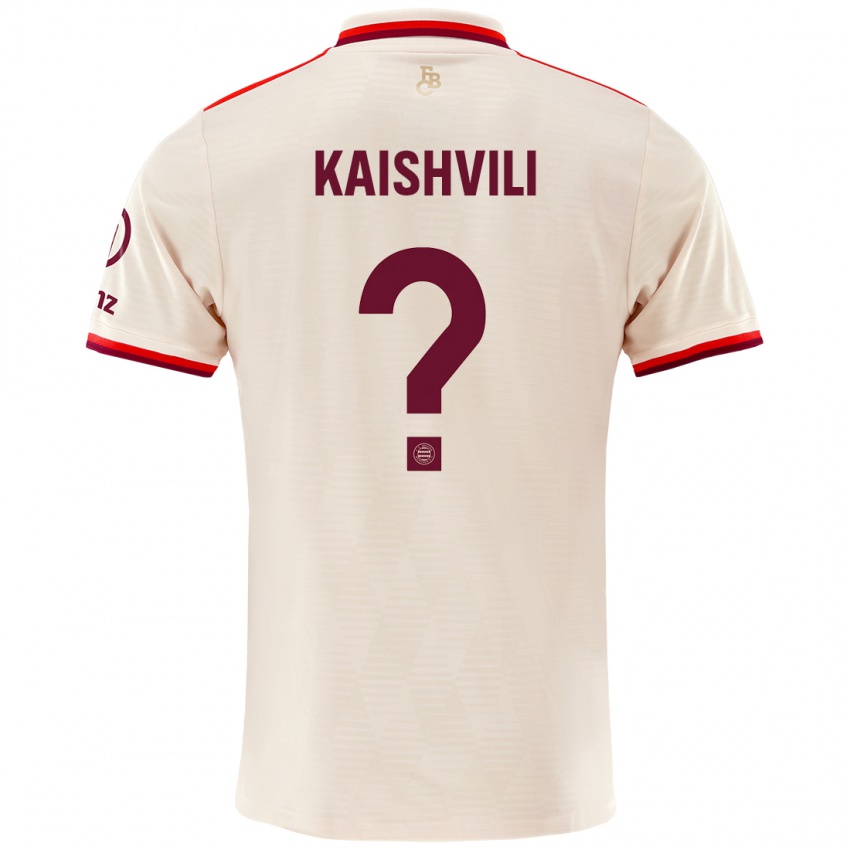 Criança Camisola Jamal Kaishvili #0 Linho Terceiro 2024/25 Camisa Brasil