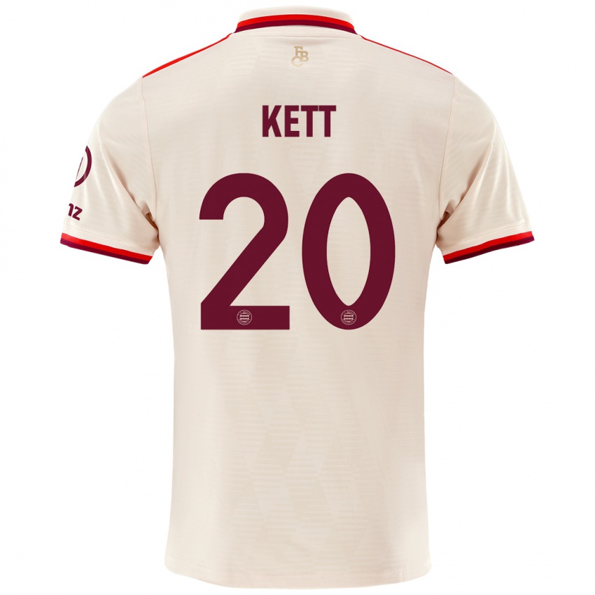 Criança Camisola Franziska Kett #20 Linho Terceiro 2024/25 Camisa Brasil