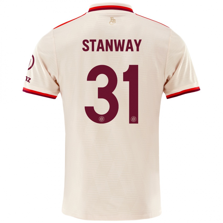 Criança Camisola Georgia Stanway #31 Linho Terceiro 2024/25 Camisa Brasil