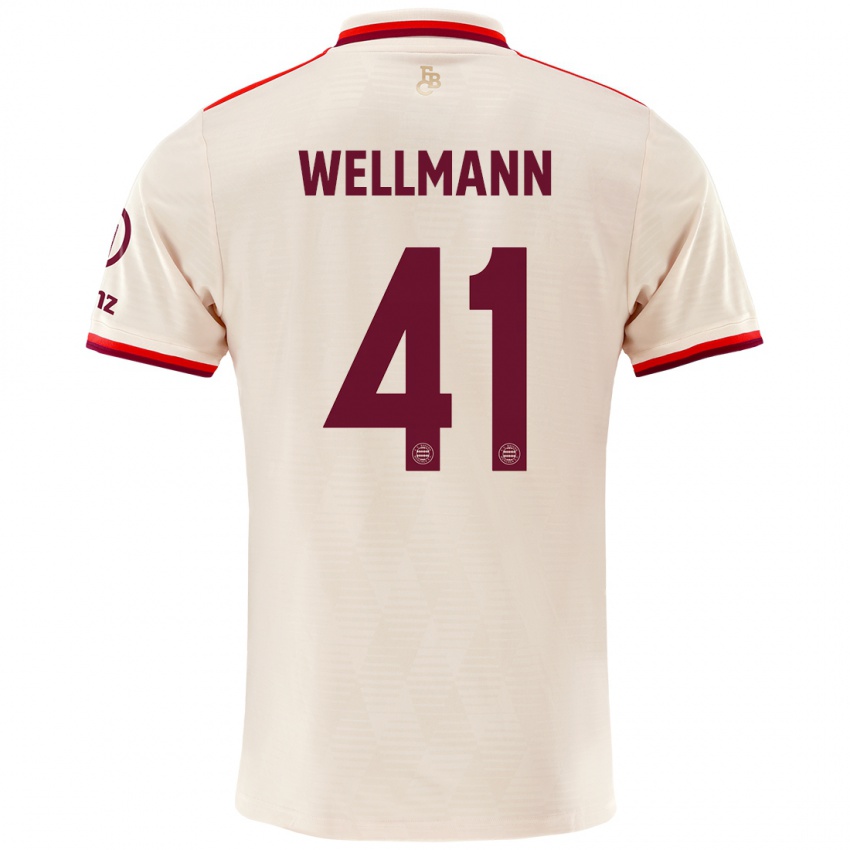 Criança Camisola Anna Wellmann #41 Linho Terceiro 2024/25 Camisa Brasil