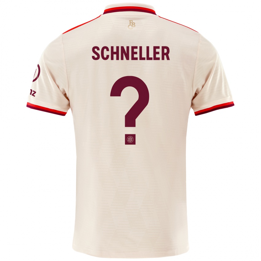 Criança Camisola Lukas Schneller #0 Linho Terceiro 2024/25 Camisa Brasil