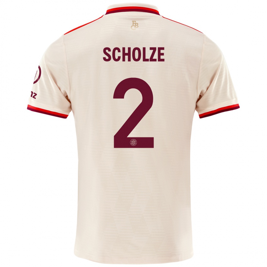 Criança Camisola Max Scholze #2 Linho Terceiro 2024/25 Camisa Brasil