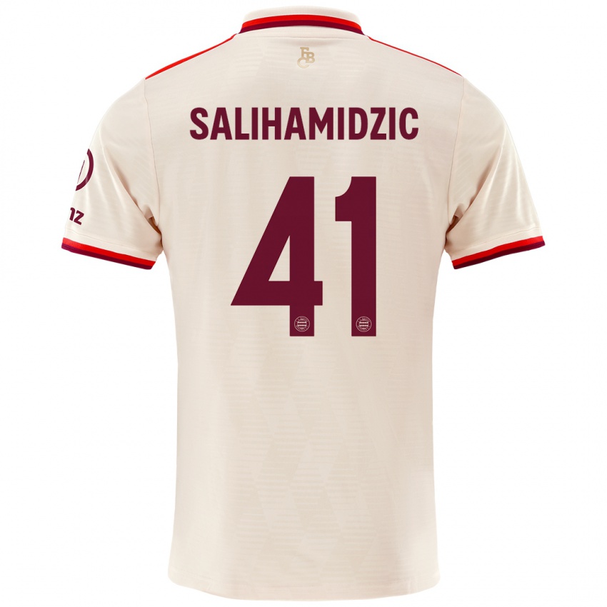 Criança Camisola Nick Salihamidzic #41 Linho Terceiro 2024/25 Camisa Brasil