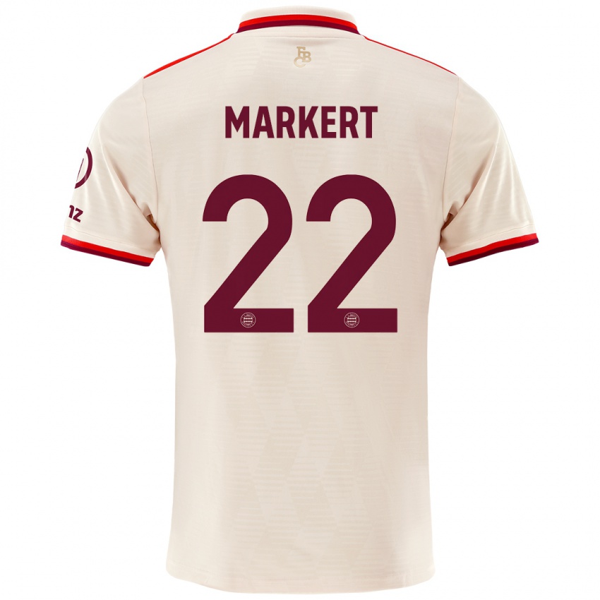 Criança Camisola Leon Markert #22 Linho Terceiro 2024/25 Camisa Brasil