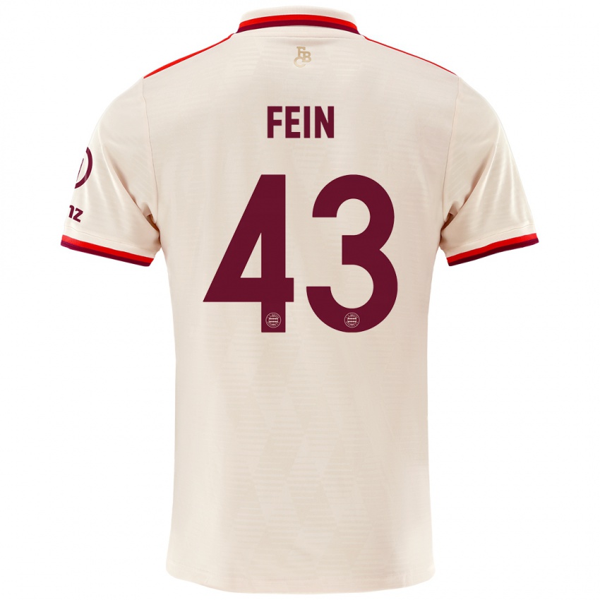 Criança Camisola Adrian Fein #43 Linho Terceiro 2024/25 Camisa Brasil