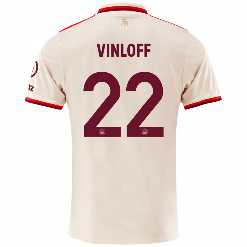 Criança Camisola Matteo Vinloff #22 Linho Terceiro 2024/25 Camisa Brasil