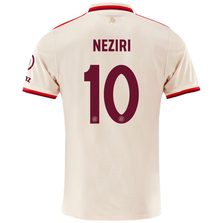 Criança Camisola Behar Neziri #10 Linho Terceiro 2024/25 Camisa Brasil