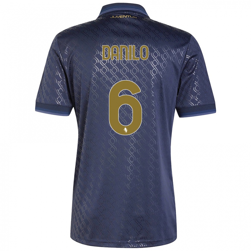 Criança Camisola Danilo #6 Azul-Marinho Terceiro 2024/25 Camisa Brasil