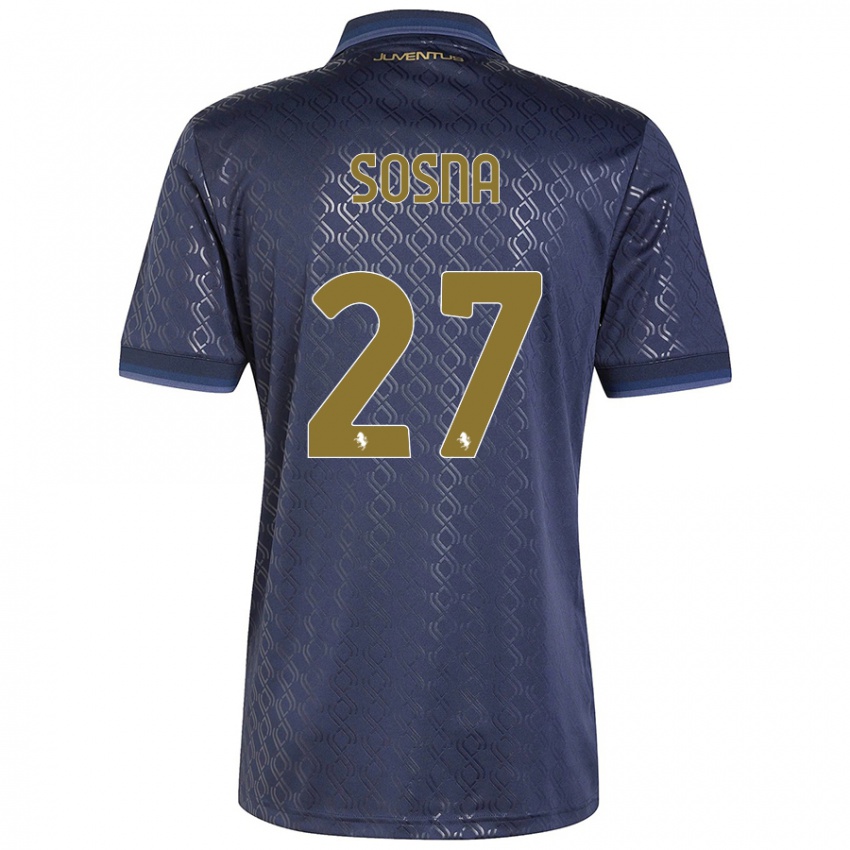 Criança Camisola Adam Sosna #27 Azul-Marinho Terceiro 2024/25 Camisa Brasil