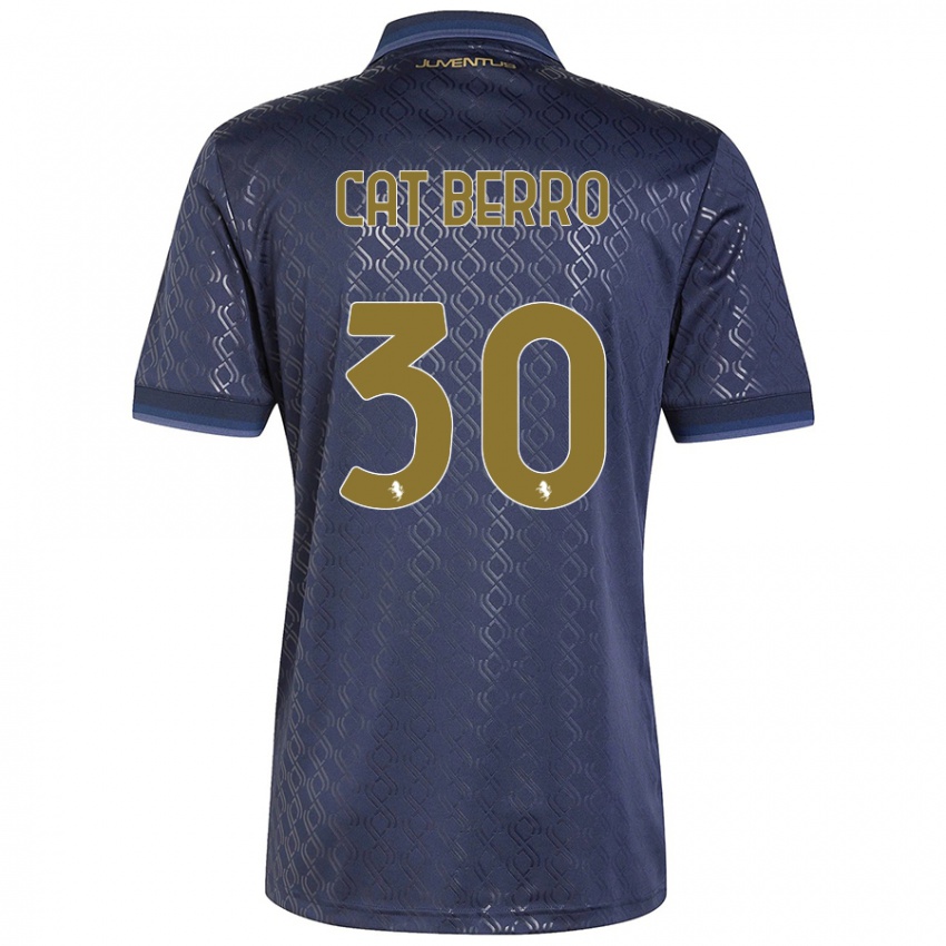 Criança Camisola Simone Cat Berro #30 Azul-Marinho Terceiro 2024/25 Camisa Brasil