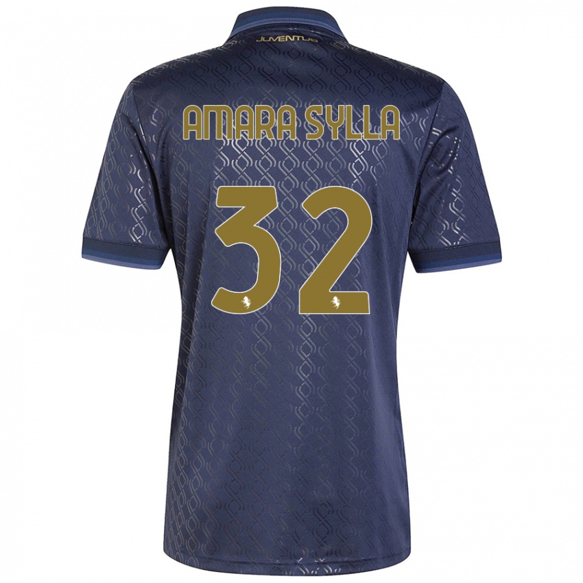 Criança Camisola Idris Amara Sylla #32 Azul-Marinho Terceiro 2024/25 Camisa Brasil