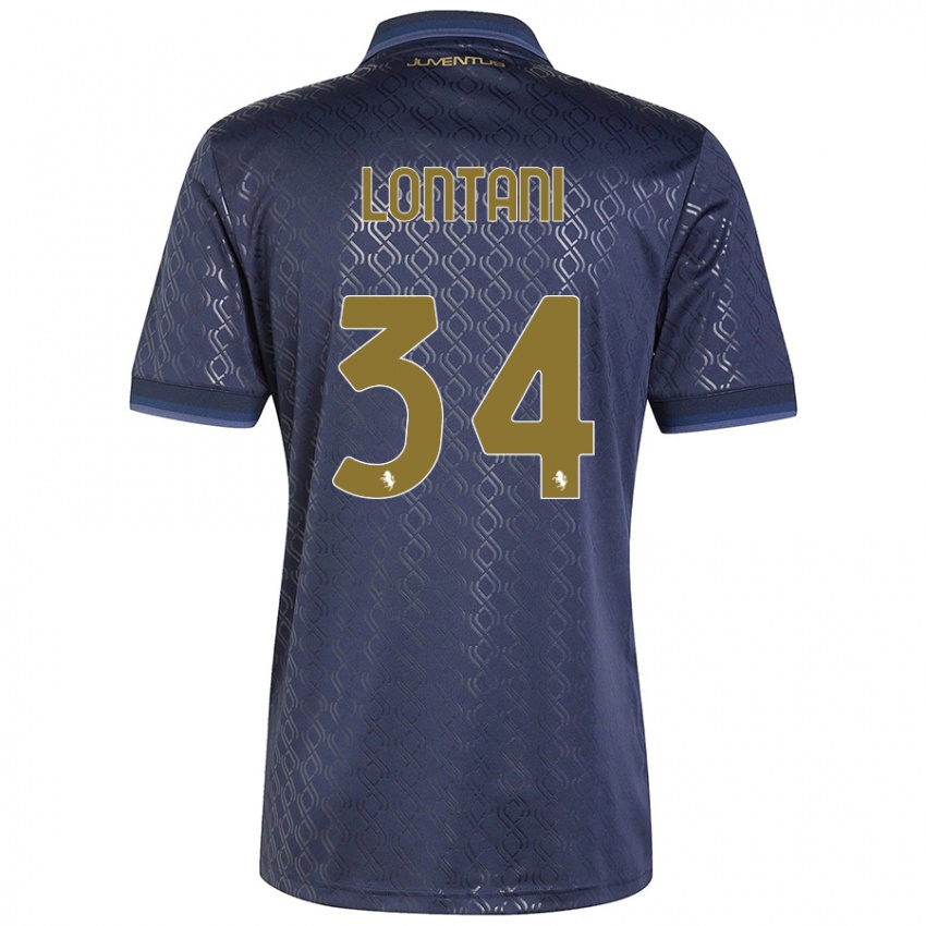 Criança Camisola Matteo Lontani #34 Azul-Marinho Terceiro 2024/25 Camisa Brasil