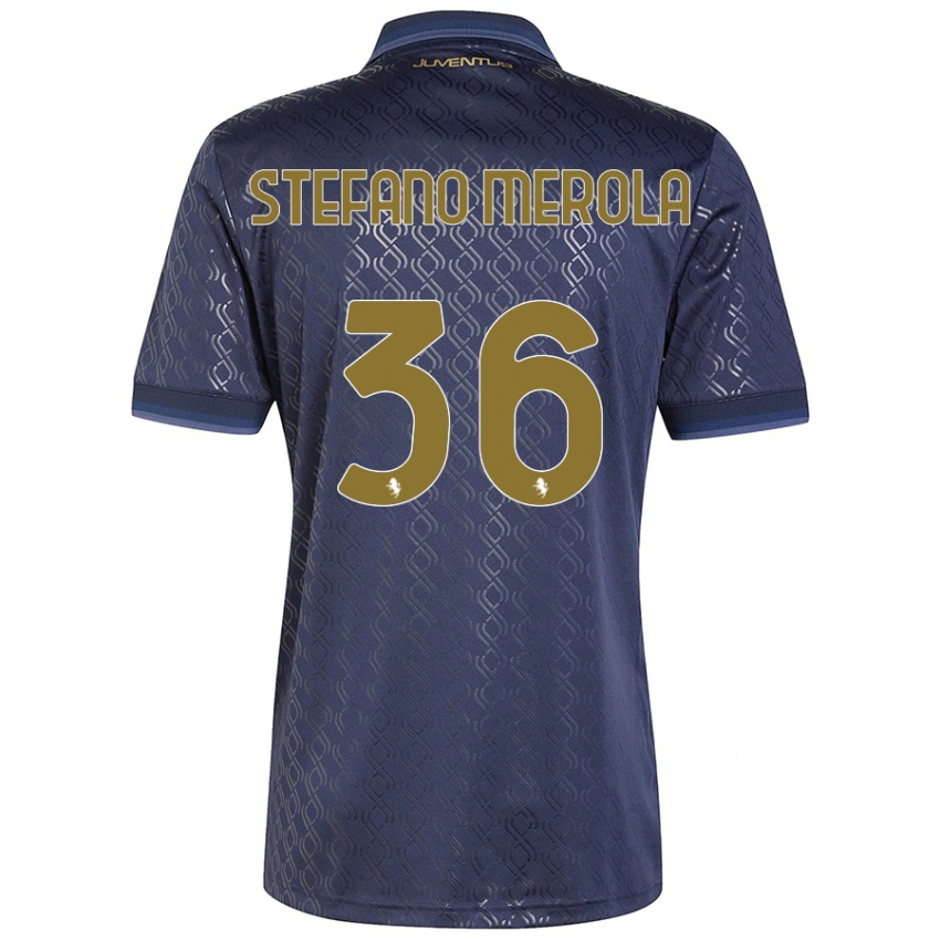 Criança Camisola Antonio Stefano Merola #36 Azul-Marinho Terceiro 2024/25 Camisa Brasil