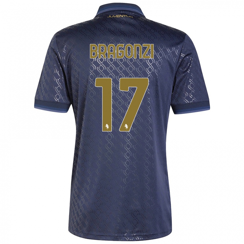 Criança Camisola Asia Bragonzi #17 Azul-Marinho Terceiro 2024/25 Camisa Brasil