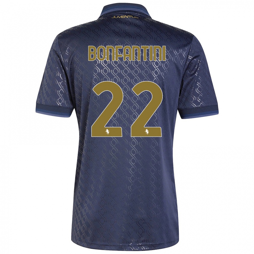 Criança Camisola Agnese Bonfantini #22 Azul-Marinho Terceiro 2024/25 Camisa Brasil