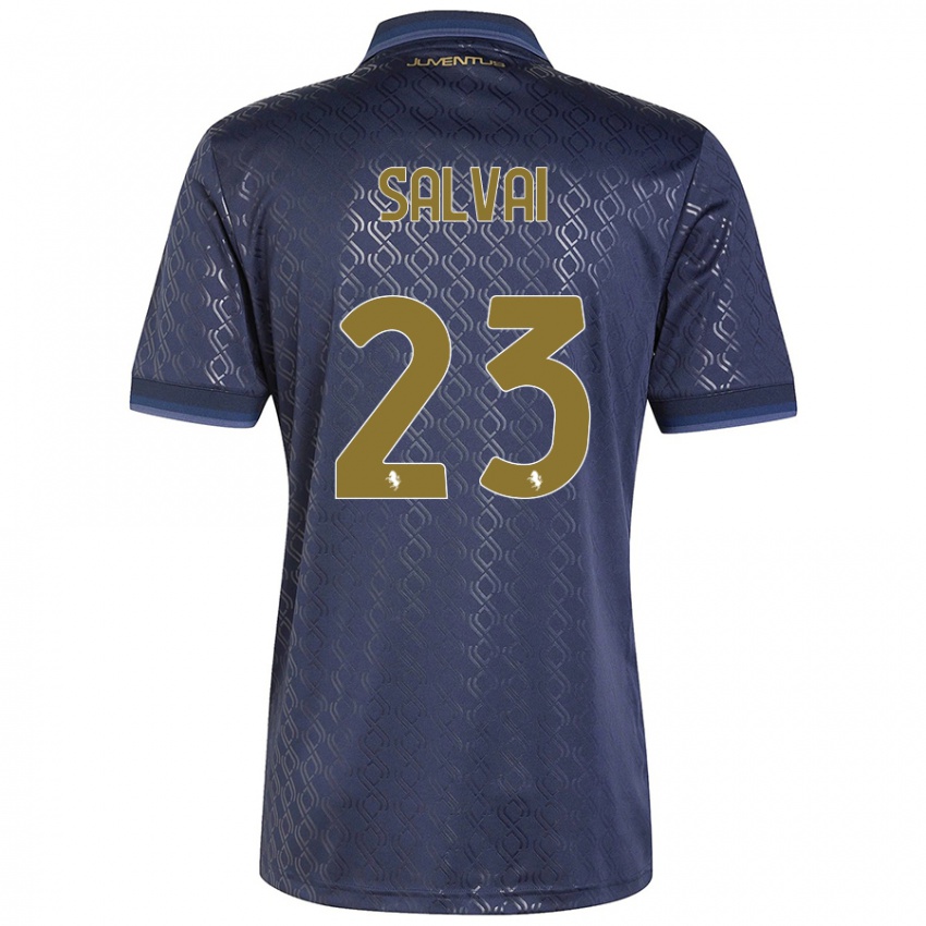 Criança Camisola Cecilia Salvai #23 Azul-Marinho Terceiro 2024/25 Camisa Brasil