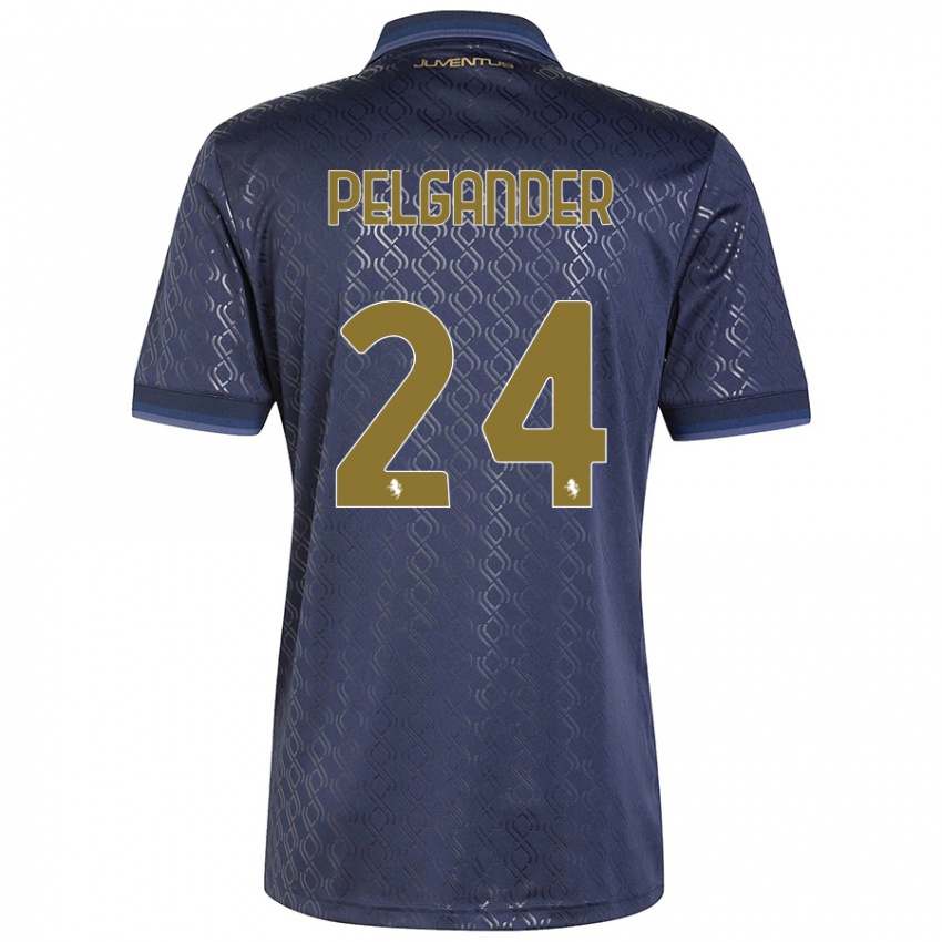 Criança Camisola Elsa Pelgander #24 Azul-Marinho Terceiro 2024/25 Camisa Brasil