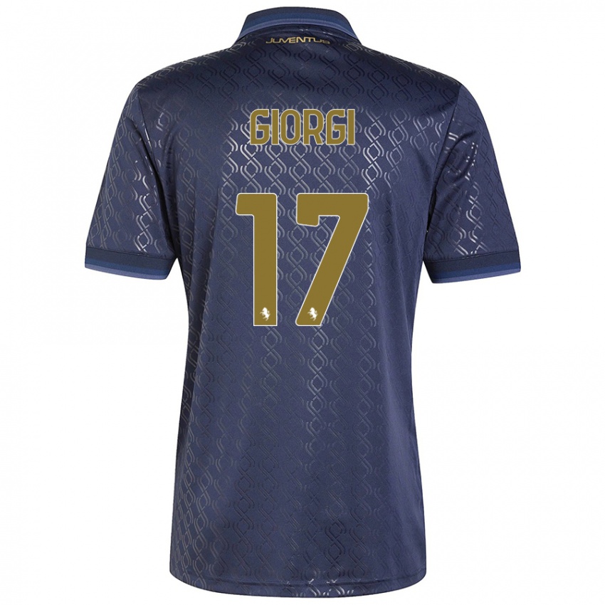 Criança Camisola Lorenzo Giorgi #17 Azul-Marinho Terceiro 2024/25 Camisa Brasil