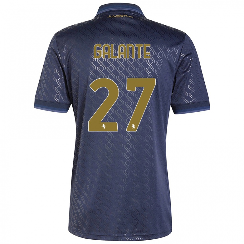 Criança Camisola Tommaso Galante #27 Azul-Marinho Terceiro 2024/25 Camisa Brasil