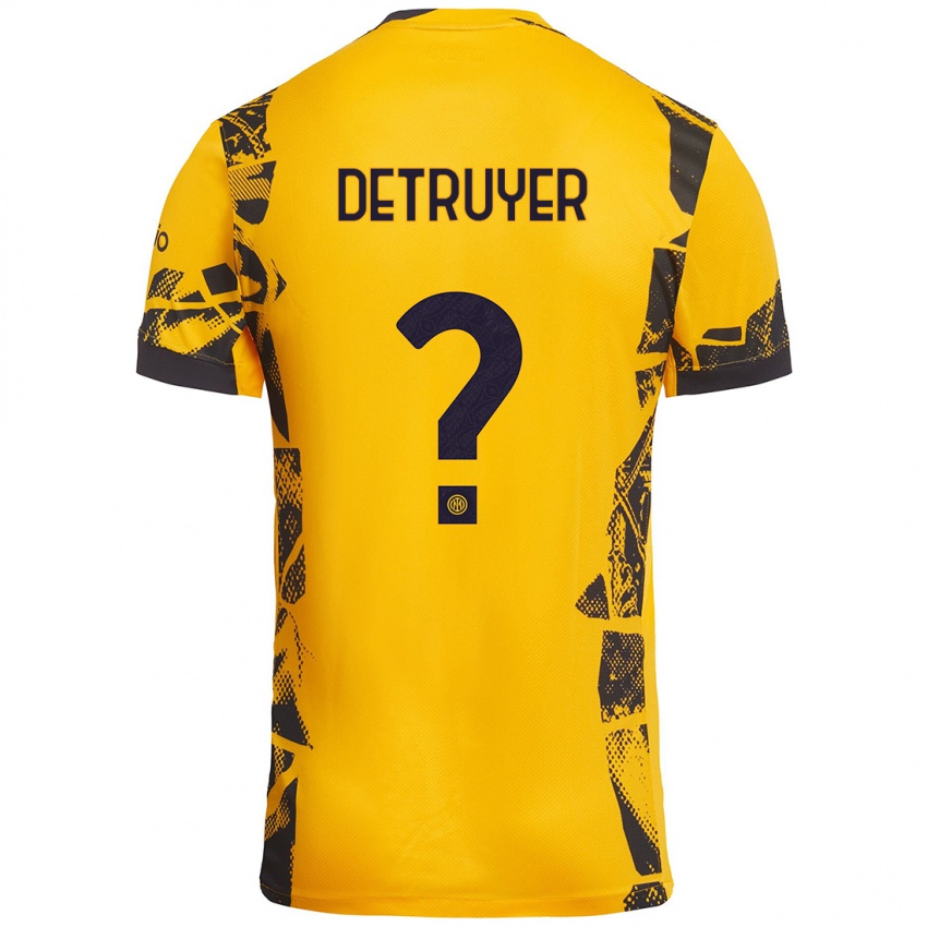 Criança Camisola Marie Detruyer #0 Ouro Preto Terceiro 2024/25 Camisa Brasil