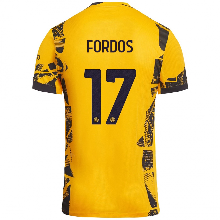 Criança Camisola Beatrix Fördős #17 Ouro Preto Terceiro 2024/25 Camisa Brasil