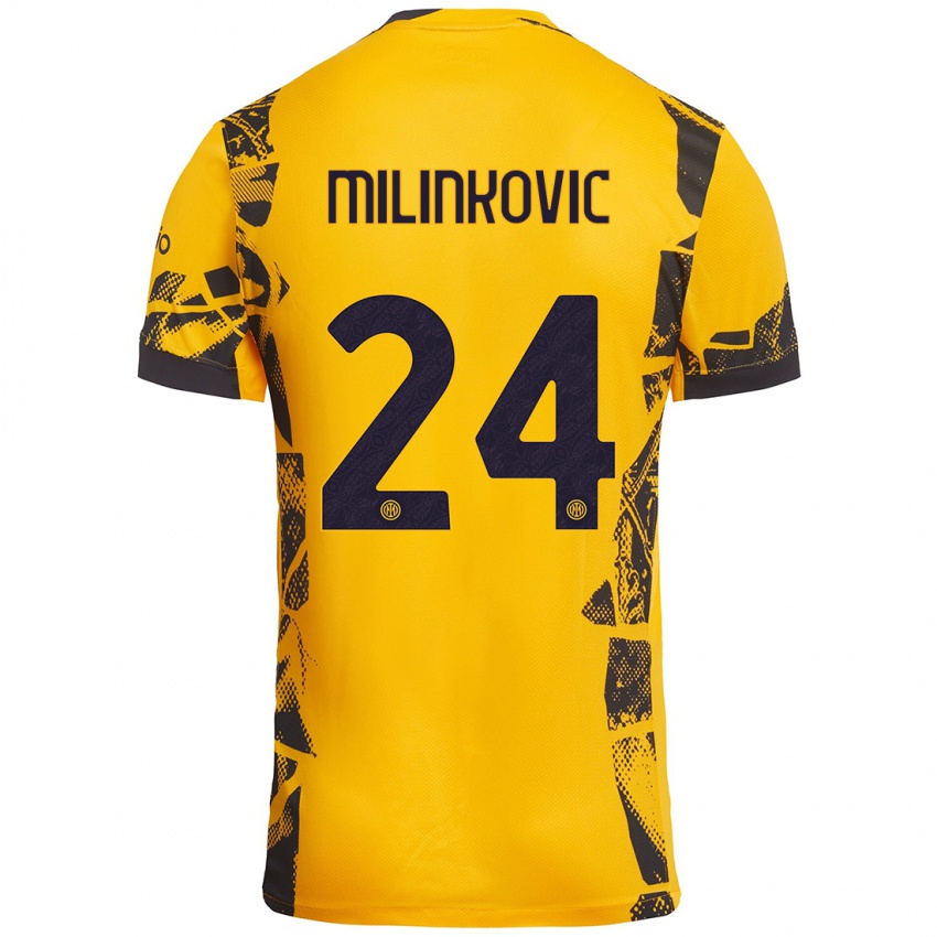 Criança Camisola Marija Milinković #24 Ouro Preto Terceiro 2024/25 Camisa Brasil