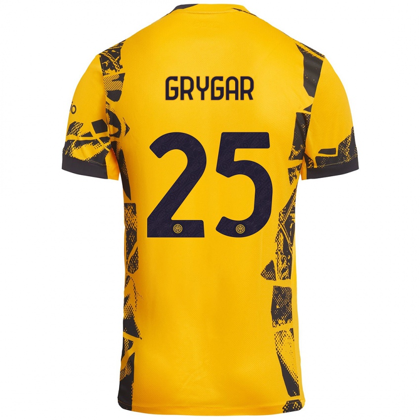 Criança Camisola Samuel Grygar #25 Ouro Preto Terceiro 2024/25 Camisa Brasil