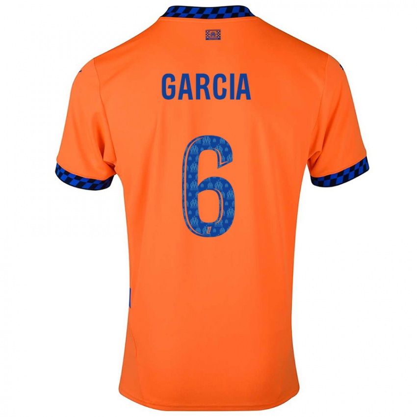 Criança Camisola Ulisses Garcia #6 Laranja Azul Escuro Terceiro 2024/25 Camisa Brasil