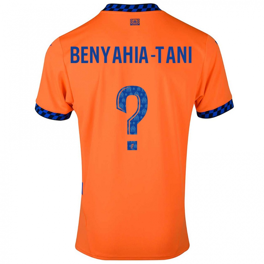 Criança Camisola Aylan Benyahia-Tani #0 Laranja Azul Escuro Terceiro 2024/25 Camisa Brasil