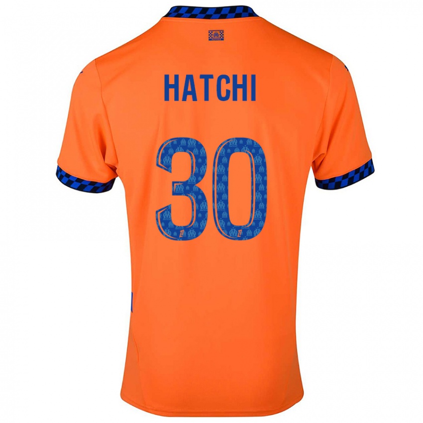 Criança Camisola Anaïs Hatchi #30 Laranja Azul Escuro Terceiro 2024/25 Camisa Brasil